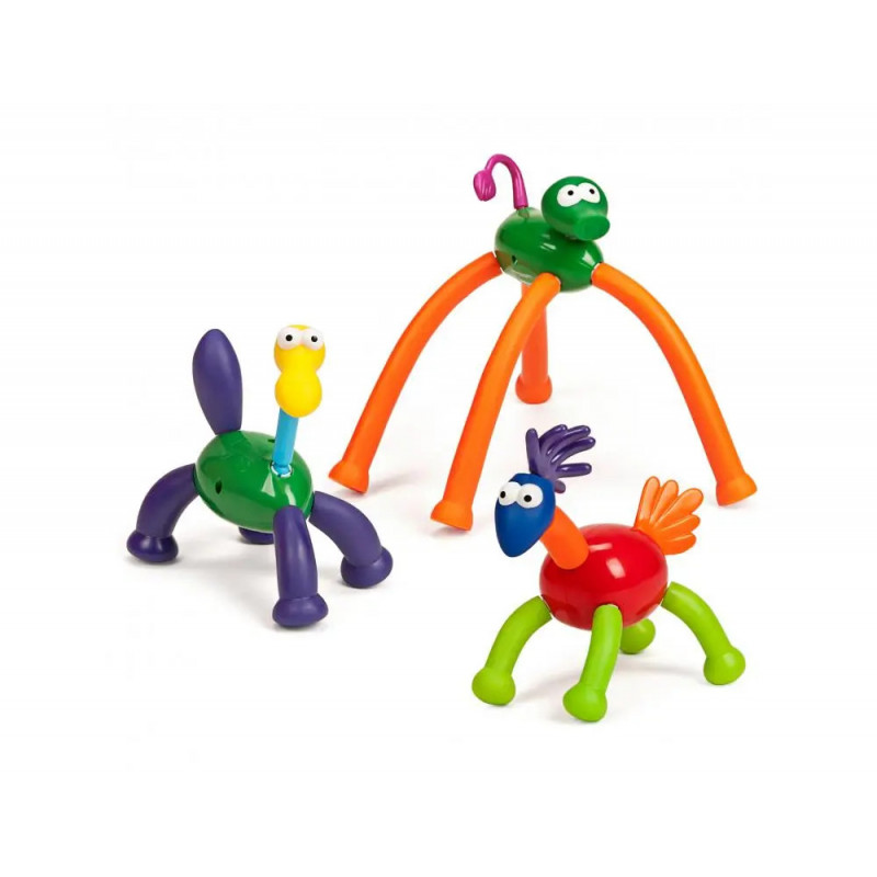 Animatch miniland jeu de connexion animaux avec tete jambes queues cretes articulations mobiles 31