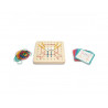Geoboard bs toys pour cr er des dessins 1 planche en bois avec 48 elastiques et 20 cartes modeles