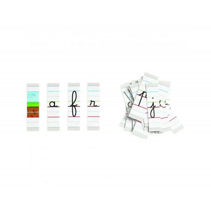 6 lots de 26 lettres magnetiques petit format nathan