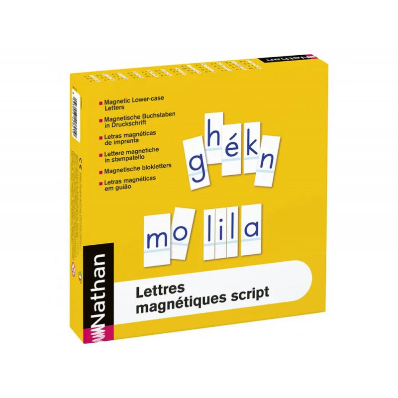 Lettres magnetiques nathan script