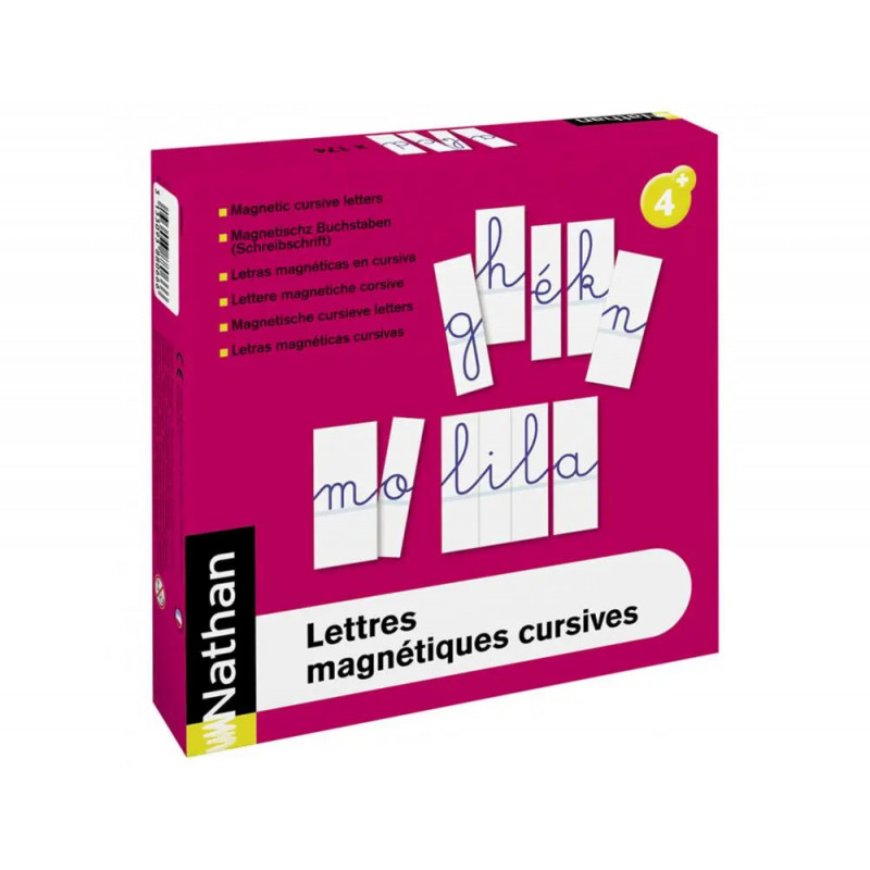 Lettres magnetiques nathan cursives