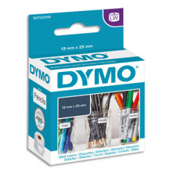 DYMO Rouleau de 1000 étiquettes multi-usages adhésif décollable 25x13mm S0722530