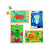 Puzzles nathan puzzles magiques les animaux lot de 4 puzzles