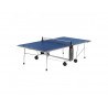 Table cornilleau tennis de table indoor 100 encadrement acier poteaux et filet rabattables coloris bleu