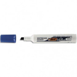 BIC Velleda 1791 Feutres pour Tableau Blanc Effaçables à Sec Pointe Large Biseautée - Bleu