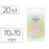 Bloc notes imaginovo adhesifs meow nuages 20 feuilles 70x70 mm