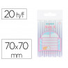 Bloc notes imaginovo adhesifs meow fenetre 20 feuilles 70x70 mm
