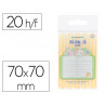 Bloc notes imaginovo adhesifs meow cahier 20 feuilles 70x70 mm