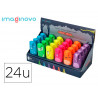 Marqueur imaginovo fluorescent safari glow neon animaux et clips assortis