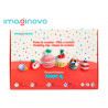 Pate a modeler imaginovo sechage a l'air set 12 couleurs shape it dessert dream outils et instructions