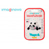 Pate a modeler imaginovo sechage a l'air set coloris assortis avec instructions panda