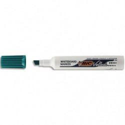 BIC Velleda 1791 Feutres pour Tableau Blanc Effaçables à Sec Pointe Large Biseautée - Vert