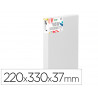 Toile sur chassis 3d liderpapel 4p extra large agrafee au dos 100% coton 22x33 cm 380g/m2 certifie