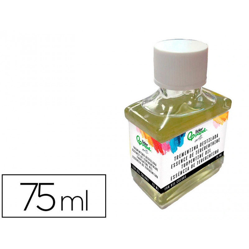Essence de terebenthine liderpapel pour huile pot de 75 ml