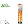 Pinceaux en poils naturels liderpapel pointes assorties blister de 11 unites certifie fsc