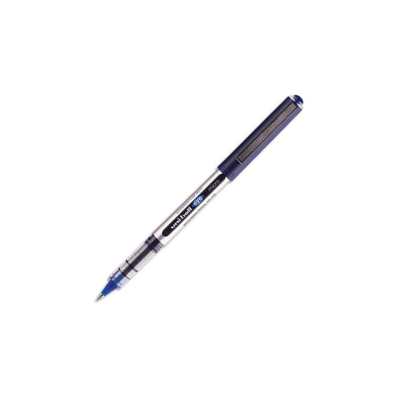 UNI-BALL Stylo roller pointe métal ultra-fine encre liquide Bleue UNI-BALL EYE UB 150