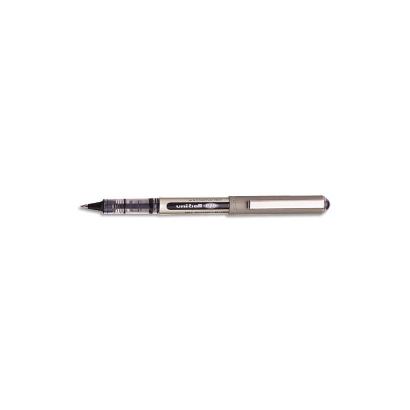 UNI-BALL Stylo Roller pointe métal fine encre liquide Noire UNI-BALL EYE UB 157