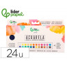 Peinture aquarelle 24 couleurs avec pinceau etui metallique