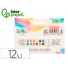 Peinture aquarelle 12 couleurs inclut pinceau avec reservoir d eau en boite plastique