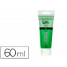 Peinture acrylique liderpapel tube en plastique de 60 ml coloris vert