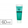 Peinture acrylique liderpapel tube en plastique de 60 ml coloris turquoise