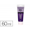 Peinture acrylique liderpapel tube en plastique de 60 ml coloris pourpre