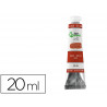 Peinture a l huile liderpapel tube en aluminium de 20 ml coloris ocre rouge