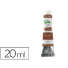 Peinture a l huile liderpapel tube en aluminium de 20 ml coloris marron sienne