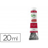 Peinture a l huile liderpapel tube en aluminium de 20 ml coloris rouge bordeaux