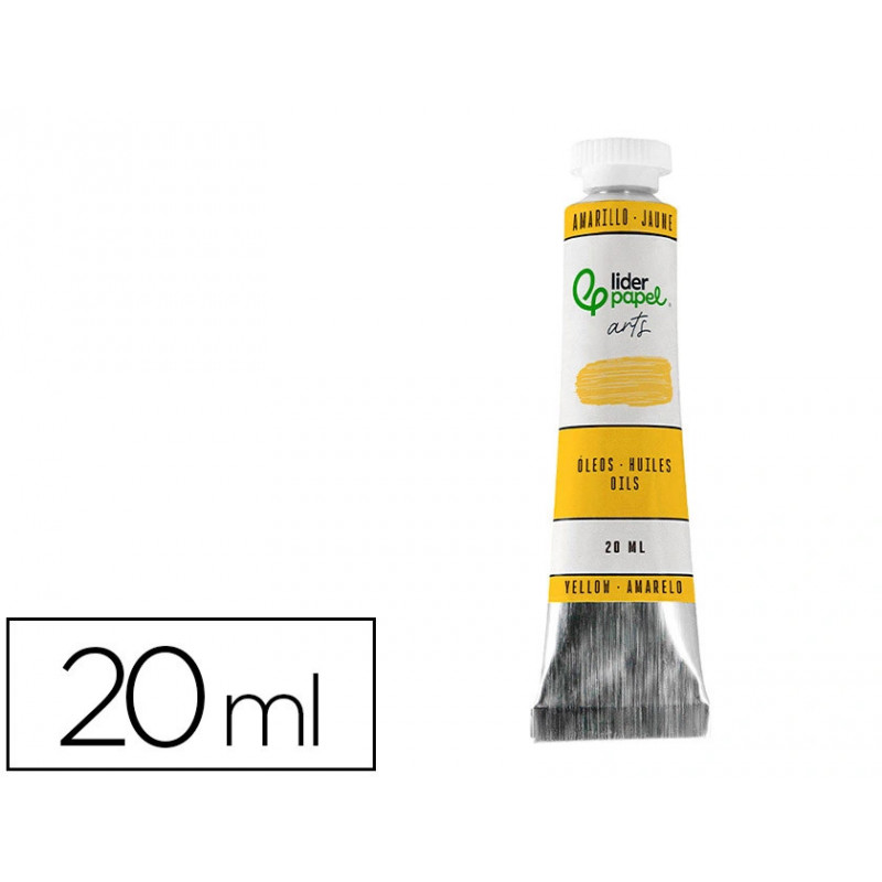 Peinture a l huile liderpapel tube en aluminium de 20 ml coloris jaune