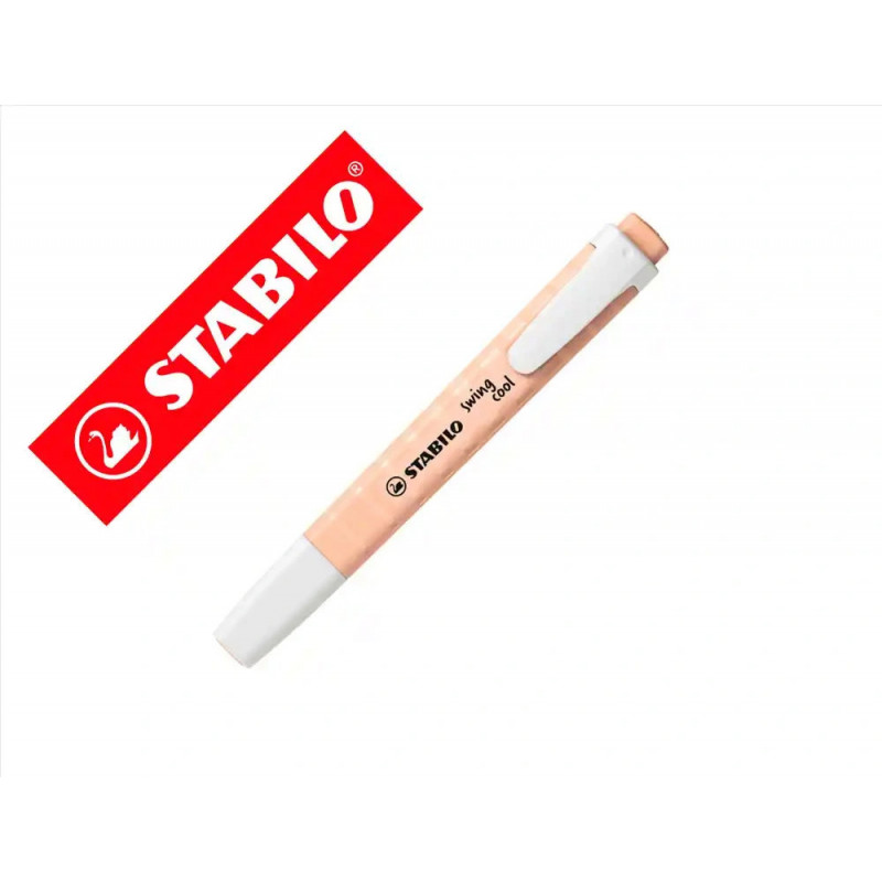 Surligneur stabilo swing cool naturecolors pointe biseautee trace 1/4mm coloris beige rose