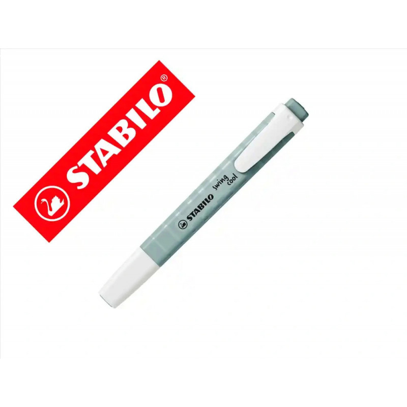 Surligneur stabilo swing cool naturecolors pointe biseautee trace 1/4mm coloris vert eucalyptus