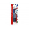 Stylo-bille stabilo pointball colorful 3200m d'ecriture trait 0,5mm retractable grip antiderapant coloris assortis