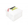 Serviette week-end ouate 1 pli 30x30cm coloris blanc paquet 100 unites