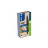 Roller pilot frixion ball plus green pack encre gel noire effacable retractable pointe moyenne 10 unites + 10
