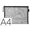 Pochette zip liderpapel a4 multiusage fermeture eclair polyester transpirable coloris noir
