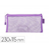 Pochette zip liderpapel multiusage format ticket 230x115mm fermeture eclair polyester transpirable