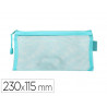 Pochette zip liderpapel multiusage format ticket 230x115mm fermeture eclair polyester transpirable