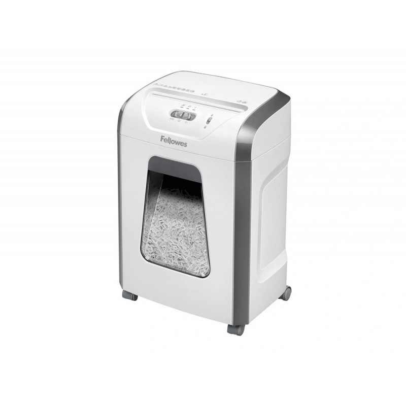Destructeur fellowes 15c coupe croisee 4x40mm 15f agrafes trombones cb securite p-4 corbeille 19l coloris