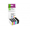 Cartouche q-connect jet d'encre compatible canon pgi-1500xl coloris noir/cyan/magenta/jaune pack