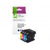 Cartouche q-connect jet d'encre compatible brother lc223 coloris noir/cyan/magenta/jaune pack