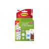 Languette adhesive command accroche-tableau coloris blanc boite 8 4 unites taille m + 8 unites taille l