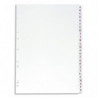 OXFORD Intercalaire alphabétique 26 positions en PVC 19/100e. Format A4. Coloris Blanc