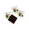 Carre chocolat noir puro 58% cacao puro fairtrade env. 4,5g carton 250 unites