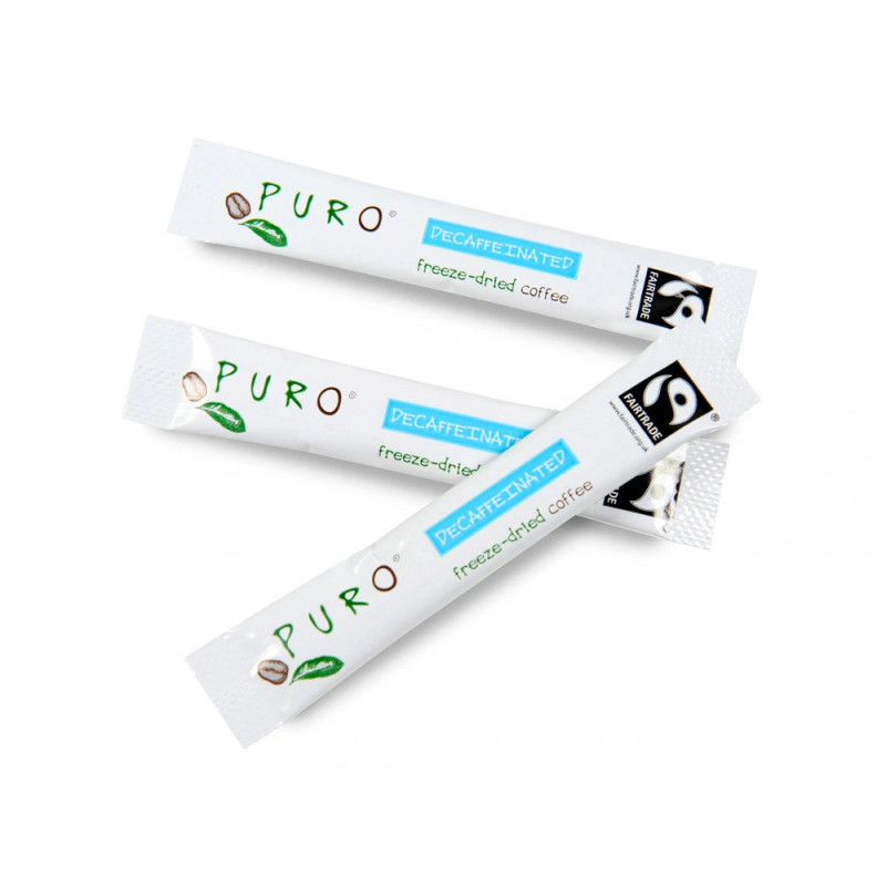 Cafe puro lyophilise decafeine fairtrade buchette 1,4g carton 250 unites