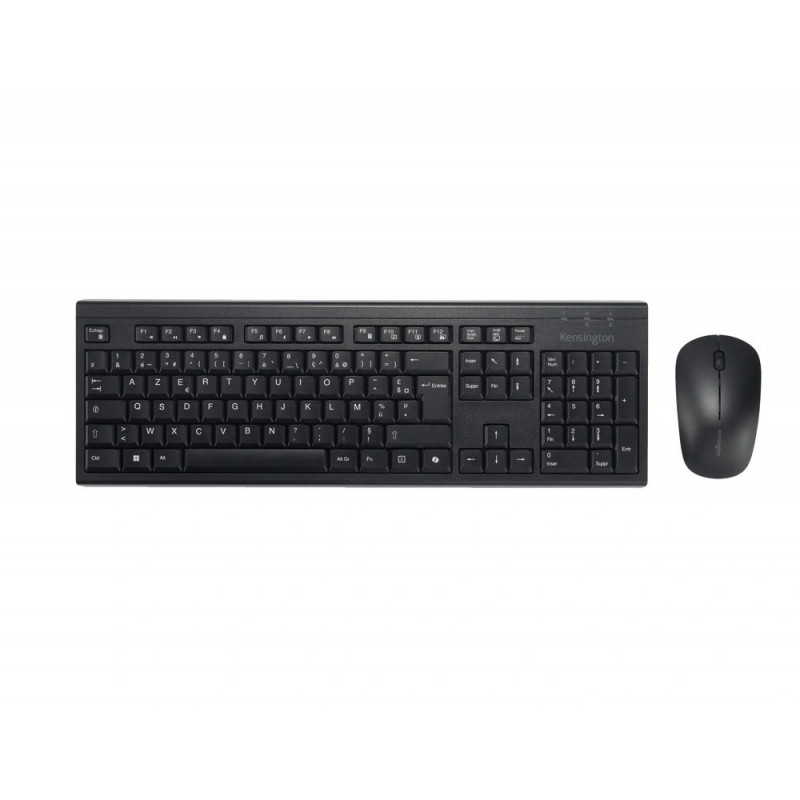 Kit clavier et souris kensington sans fil rechargeable km270 eq azerty coloris noir