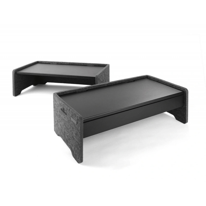 Tiroir durable support moniteur effect grande capacite coloris anthracite