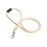 Cordon textile durable recycle fermeture securite 46cm coloris beige