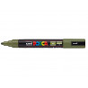 Marqueur posca pc5m peinture base eau inodore tout support pointe moyenne trait 1,8-2,5mm coloris vert kaki