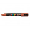 Marqueur posca pc5m peinture base eau inodore tout support pointe moyenne trait 1,8-2,5mm coloris chataigne